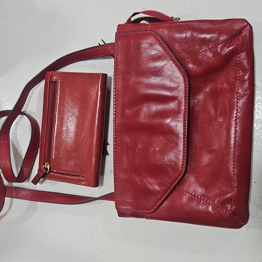 LODIS Judith Organiser Crossbody With Matching Wallet Chestnut Red - Picture 4 of 5